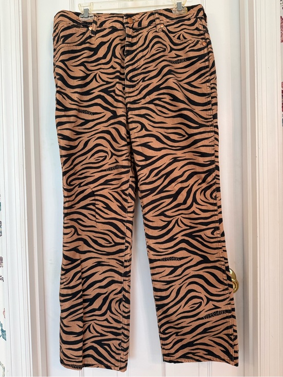Wrangler Denim - Wrangler Women's Straight Leg Jeans in Tan and Black & Tan Print